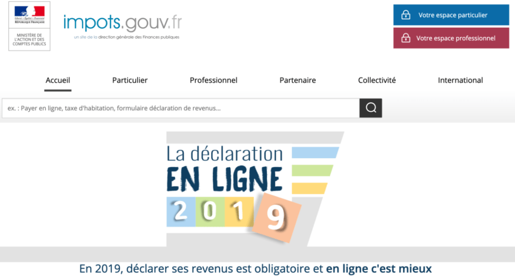 déclarez vos impôts en ligne